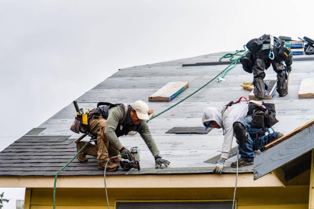 Professional Gutter Installation technician working in Grantville, KS